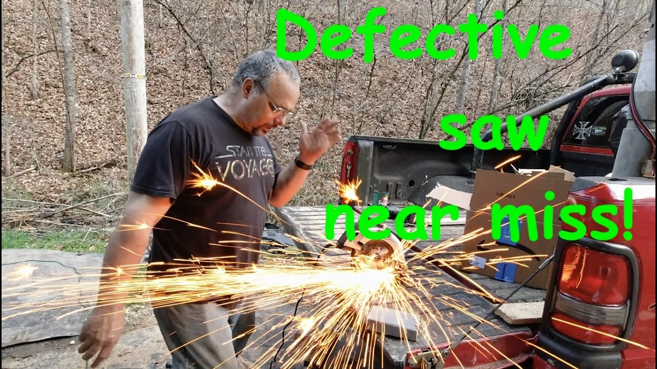 Near miss with a saw, and more van work