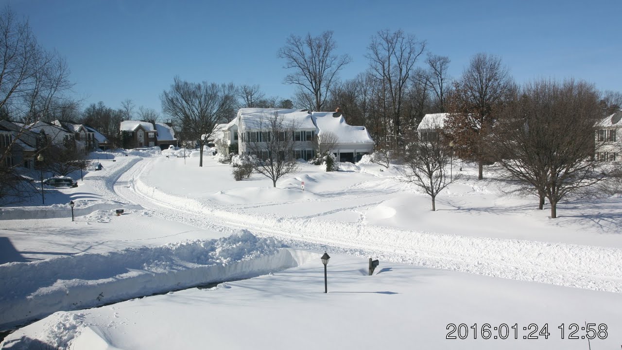 East Coast Snowstorm Time Lapse 22 - 24 January 2016