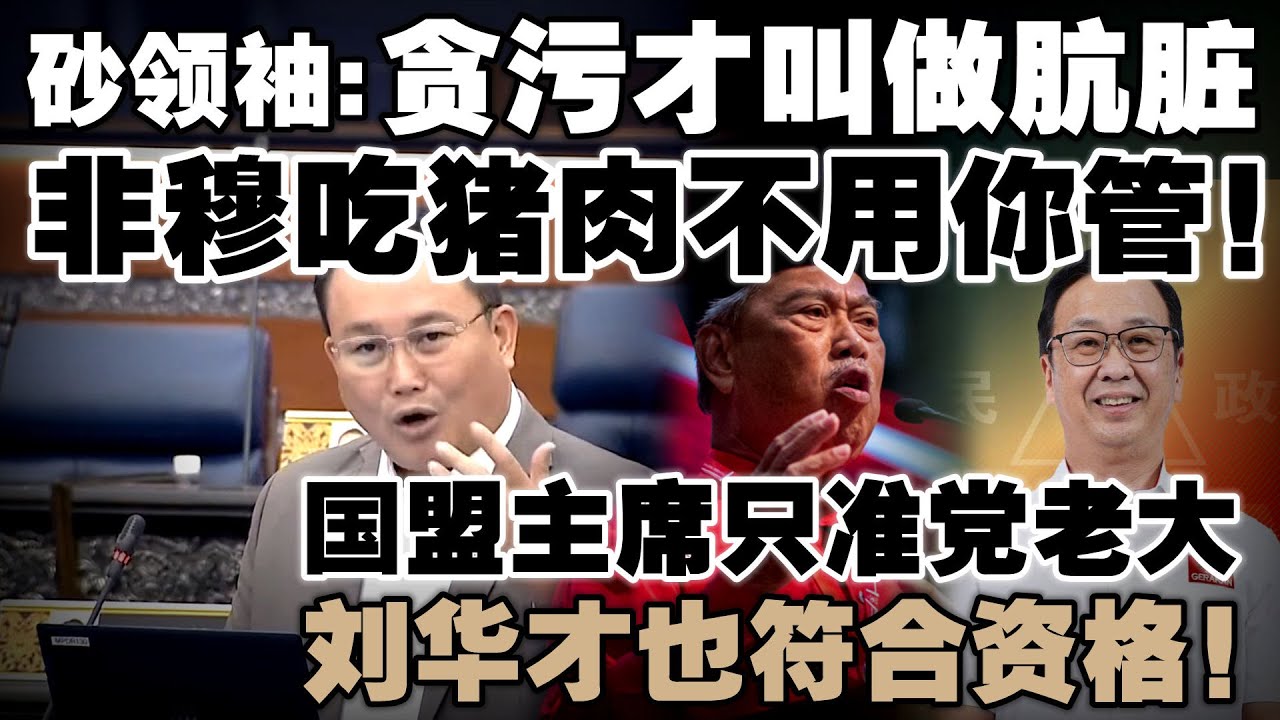 砂议员斥极端分子炒作猪肉肮脏：再臭也臭不过贪污腐败！刘华才符合资格担任国盟主席！