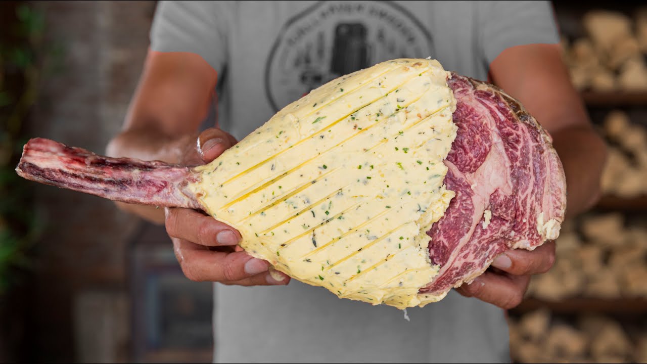 Tomahawk STEAK dry aged in Compound Butter - EASY