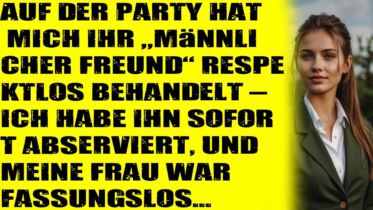 Ihr männlicher ‚bester Freund‘ demütigte mich auf der Party – ein Satz ließ den Raum verstummen