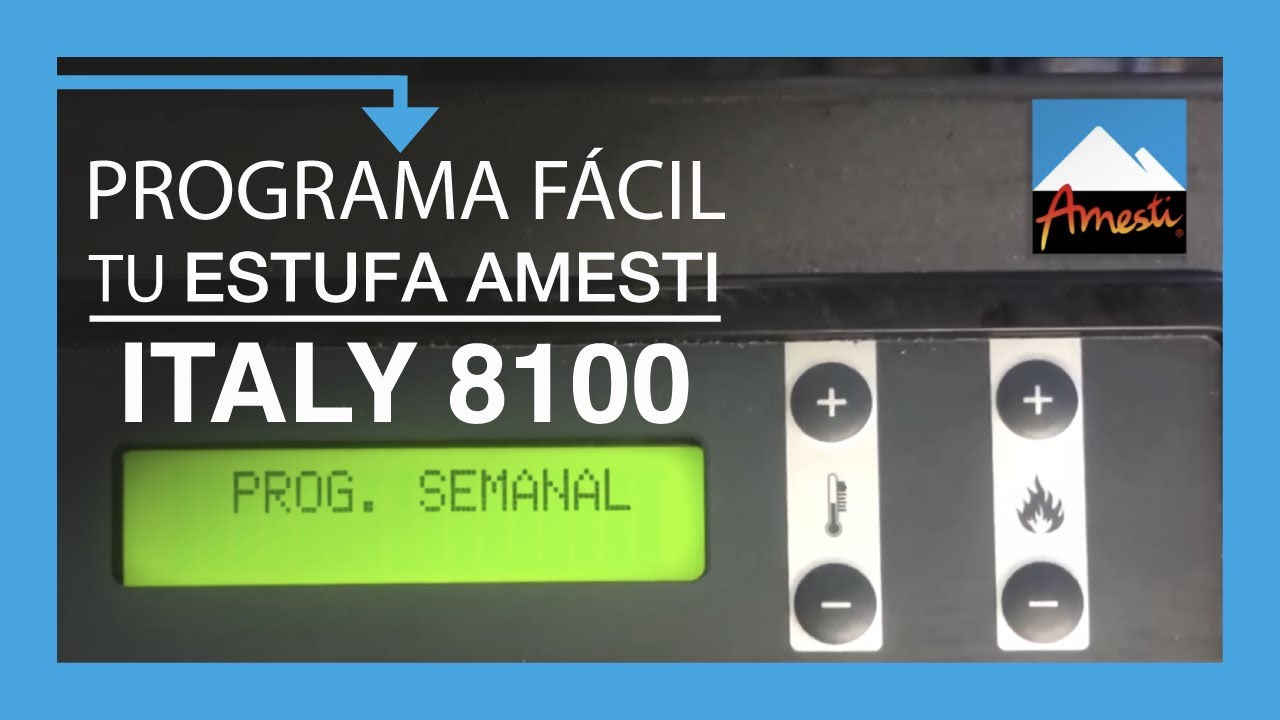 ITALY 8100 Estufa a Pellet - ¿Cómo programarlo?