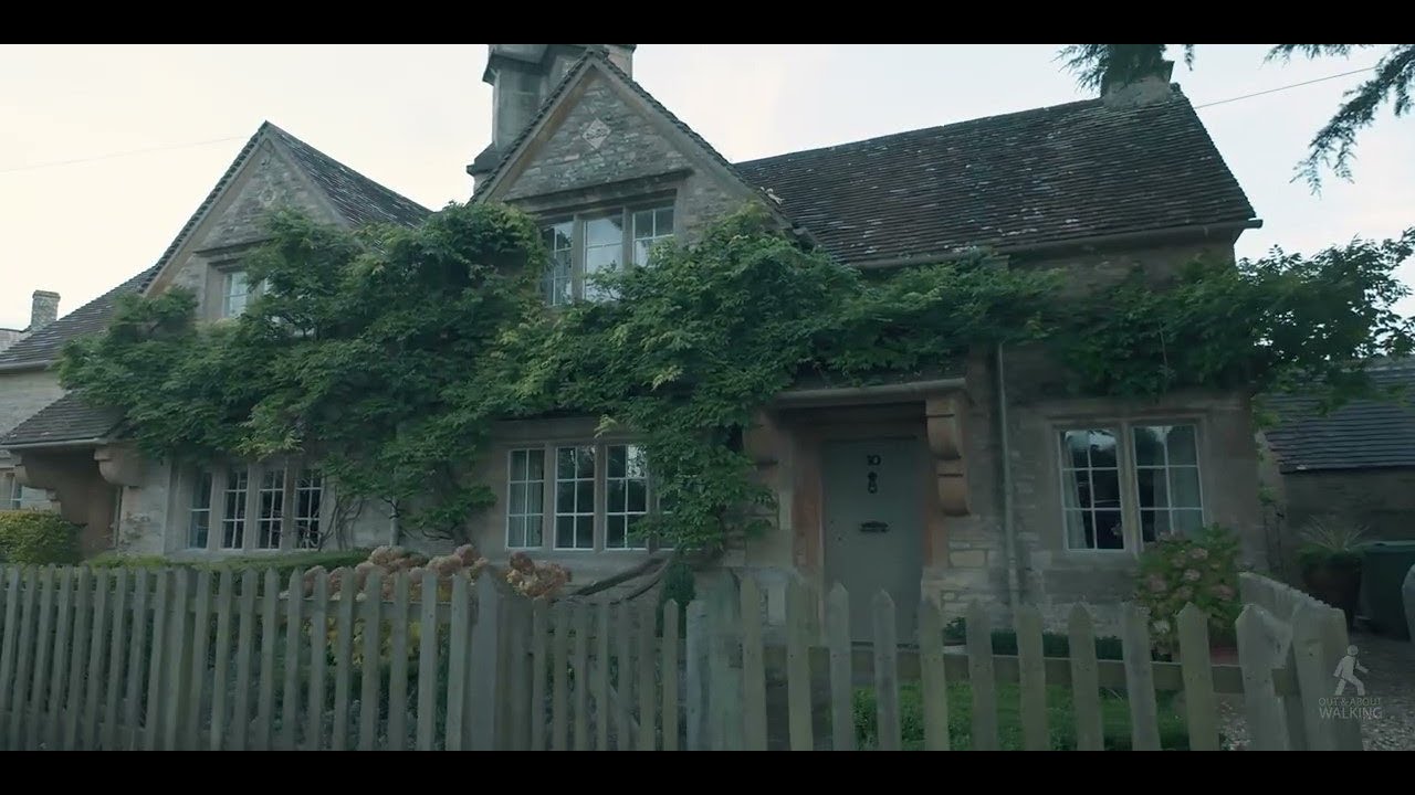 Walking Before Sunrise in the Cotswold Village of Hatherop