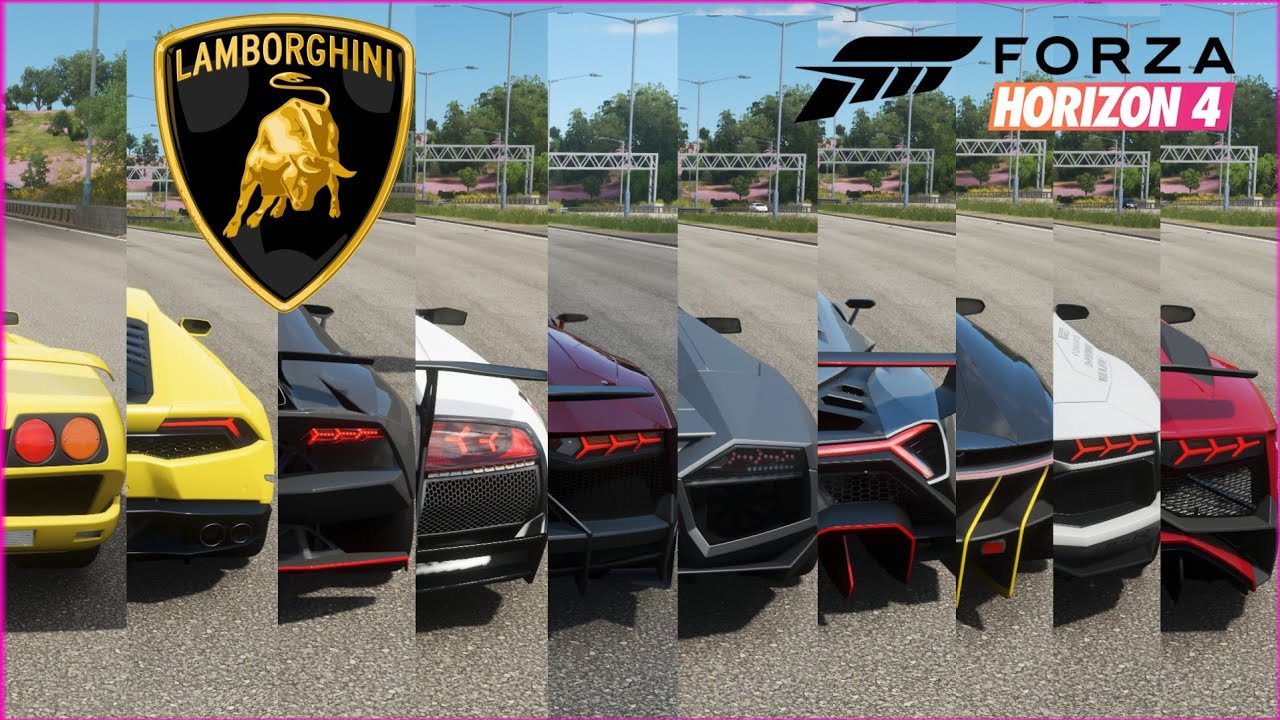 Forza Horizon 4 - Top 10 Fastest Lamborghini cars | Speed Battle