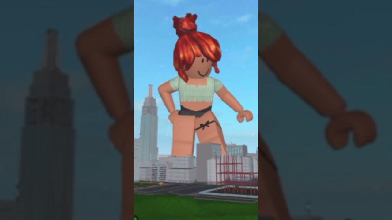 Giantess Kimberly #roblox #city #stomp