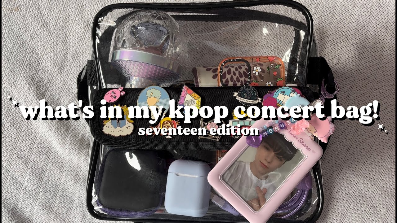 what's in my kpop concert bag ☀ seventeen be the sun edition!