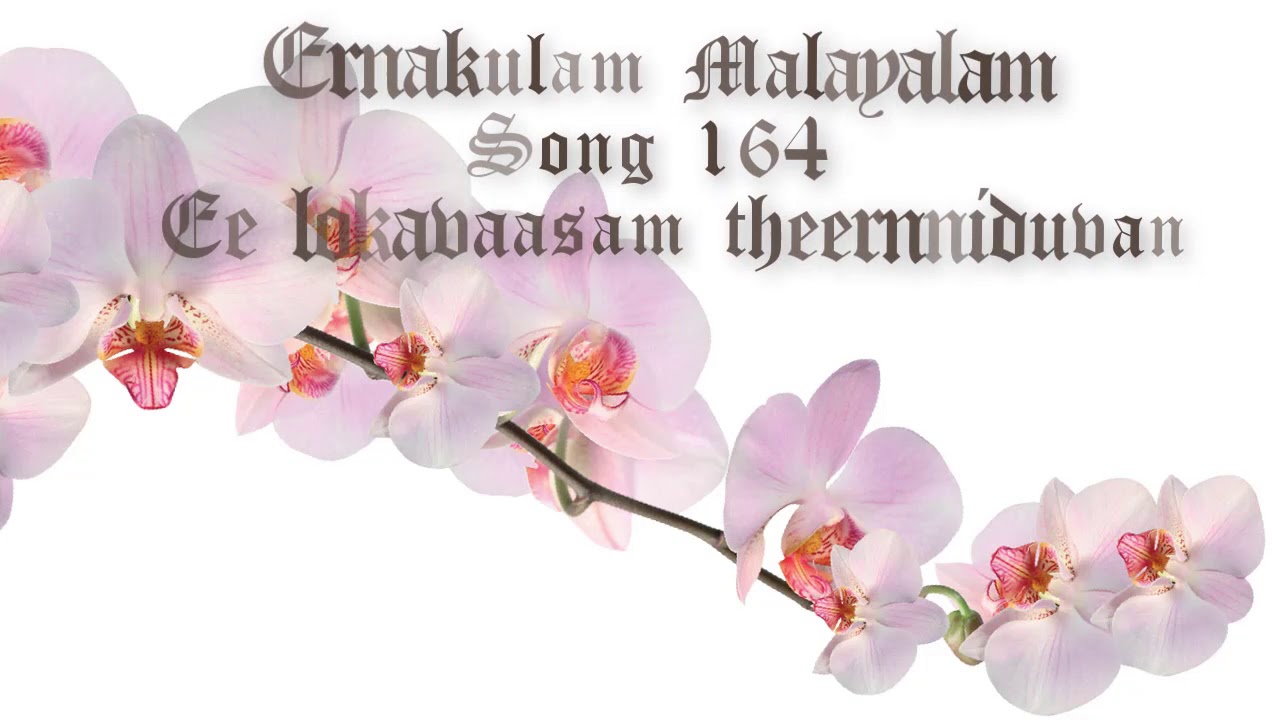 TPM Malayalam Songs No. 164  Ee lokavaasam theernniduvan