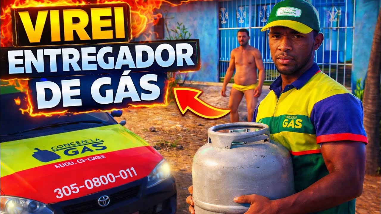 PRIMEIRO DIA COMO ENTREGADOR DE GÁS ( GTA BRASIL ) 