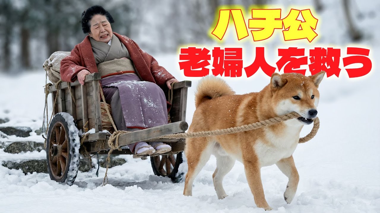 ❄️ ハチ公、雪の中で聞こえた助けの声に即反応！おばあさんを救う奇跡の行動！