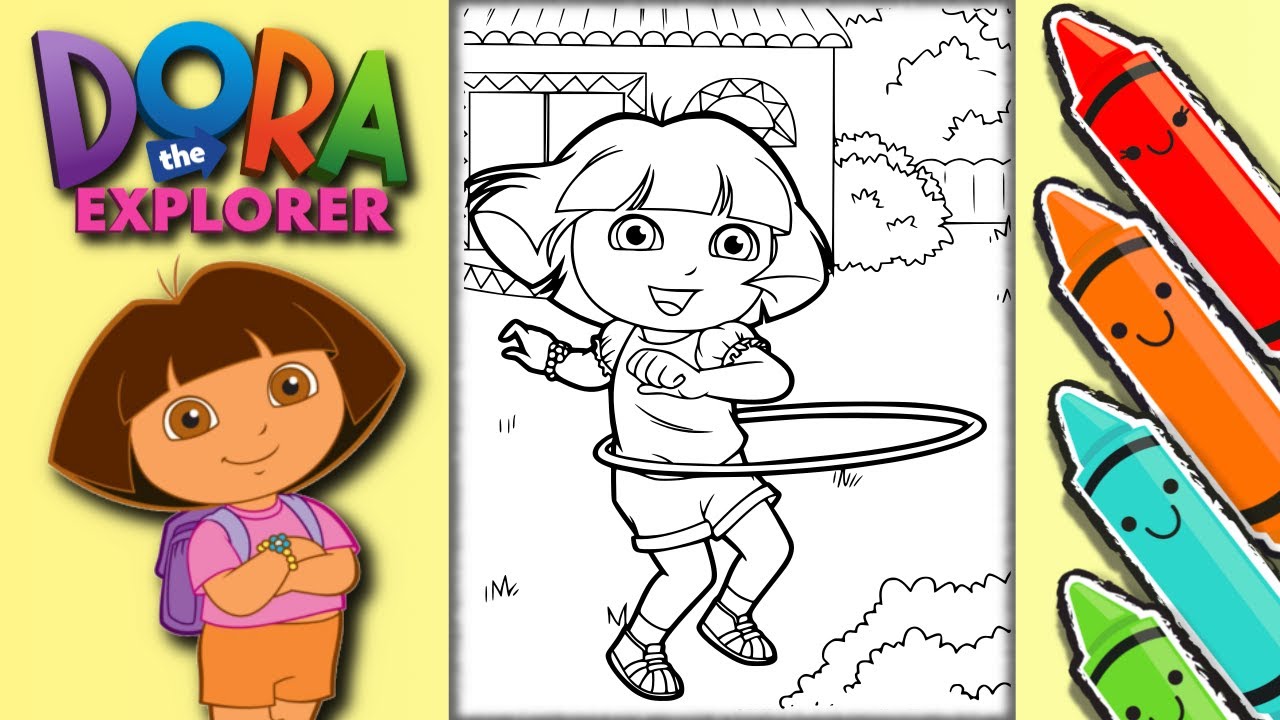 Dora The Explorer Coloring Page | Fun Coloring Activity For Kids