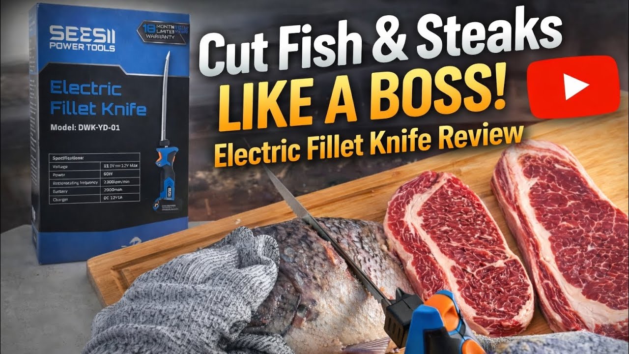 ​Fillet Fish & Steaks LIKE A BOSS! | SEESII Electric Knife Review & Test