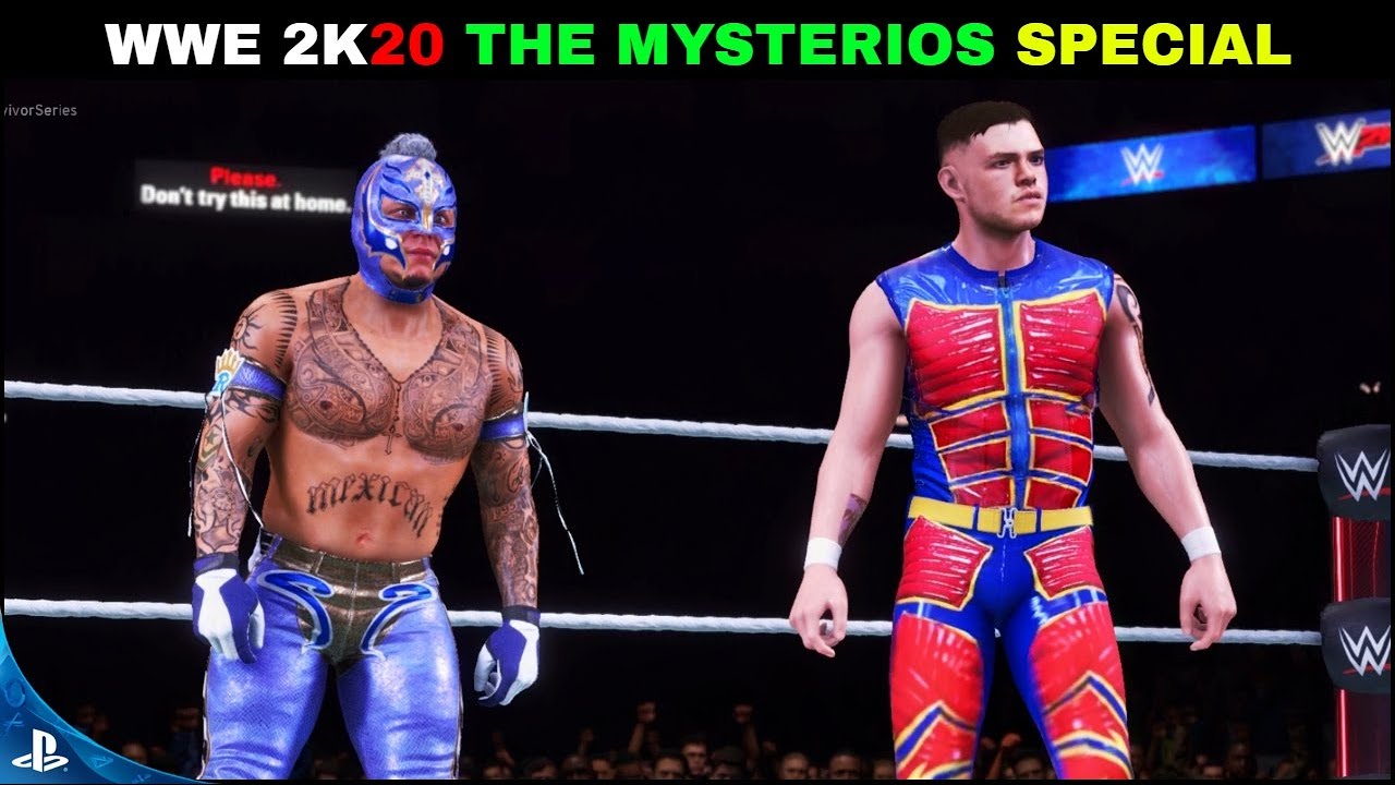 WWE 2K20 'Team Mysterios' Special Gameplay | WWE 2K20 Gameplay On Ps4 Slim ||