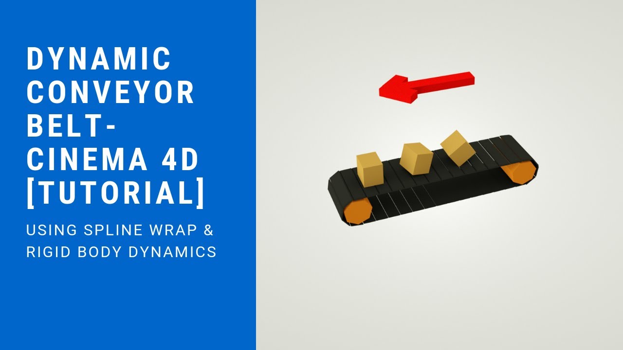 Cinema 4D Tutorial: Harness the Power of Spline Wrap with Dynamic Conveyor Belts