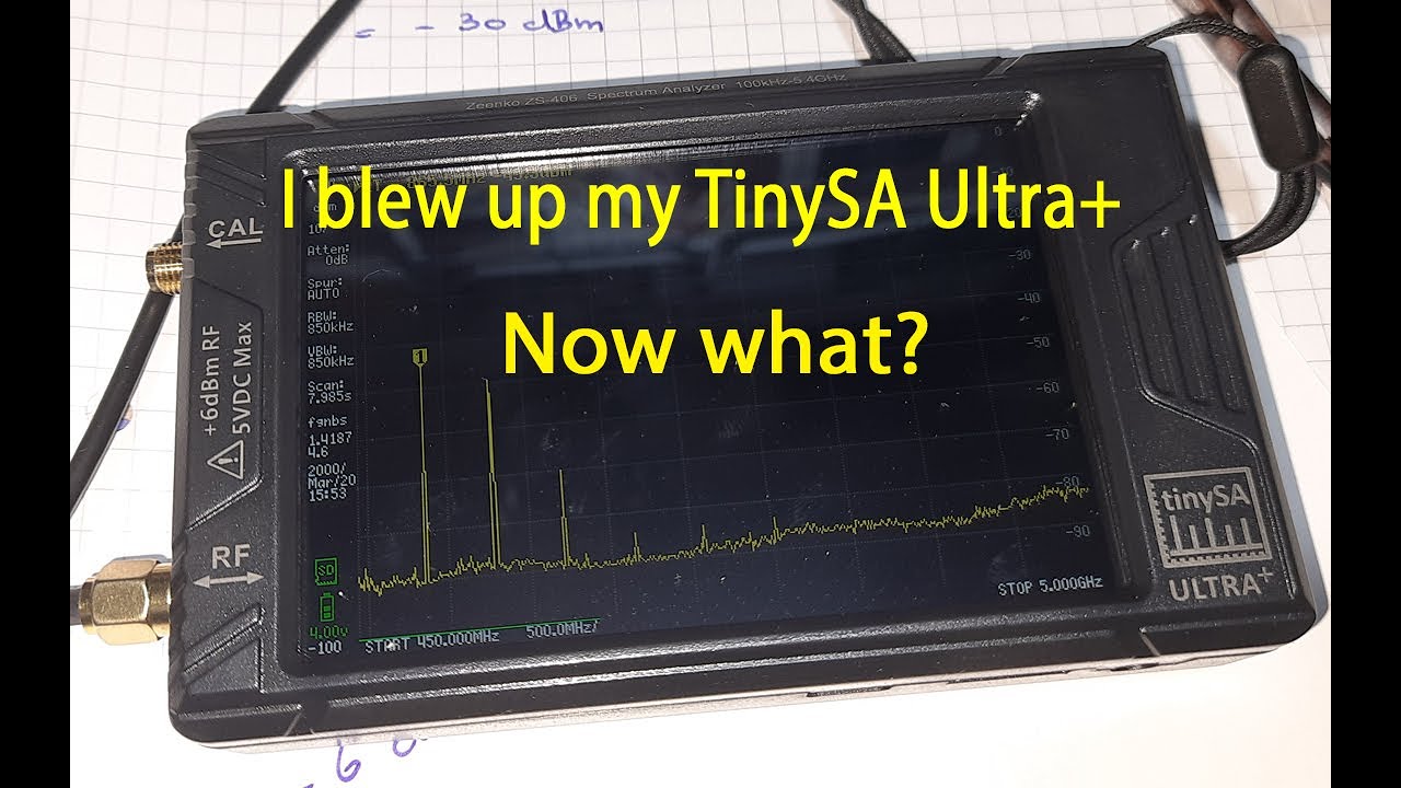 #031 Самотестирование TinySA Ultra не удалось, что теперь?