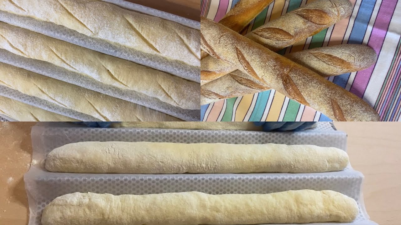 Baguette 🥖 fatti in casa semplice e veloce #ricetta #cucina
