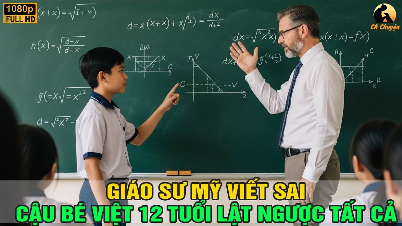 Trung Quốc Sững Sờ: Giáo Sư Mỹ Viết Sai Phương Trình Thử Cậu Bé Việt Nghèo, Ai Ngờ Là Thiên Tài