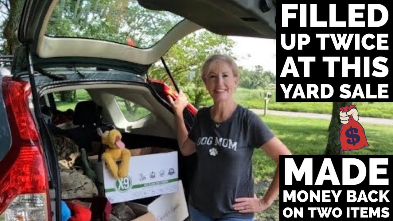 WE DIDN'T WANT TO LEAVE THIS AWESOME YARD SALE. WE FILLED THE CAR FULL! TWICE!