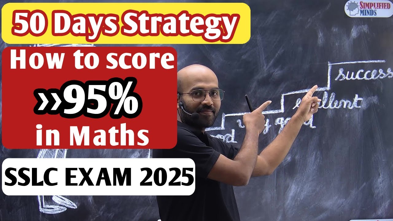 SSLC Maths 2025 | Mark Distribution Analysis + 50 Day Success Plan | Karnataka Board | Score 95%+