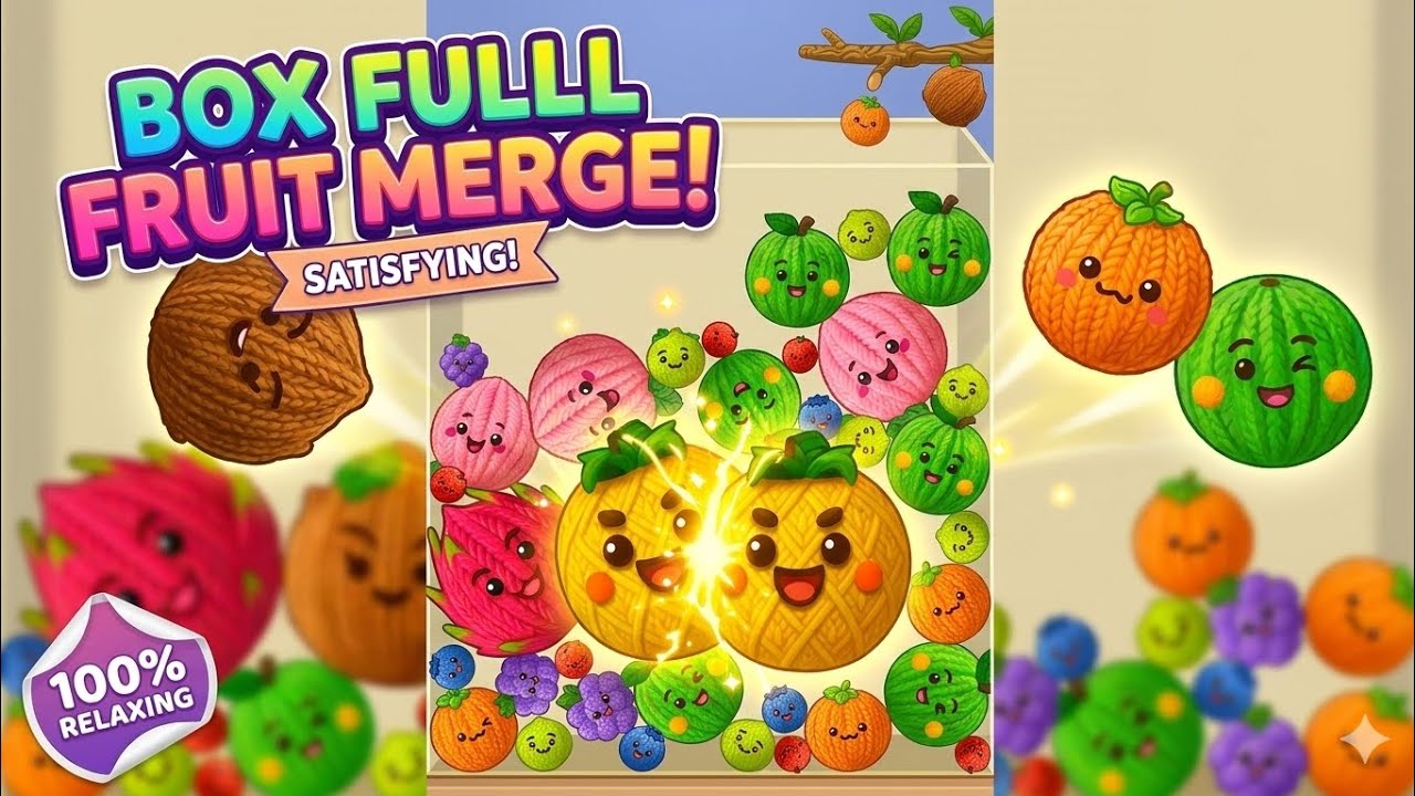 Most Satisfying Fruit Merge You'll See Today 🍓✨