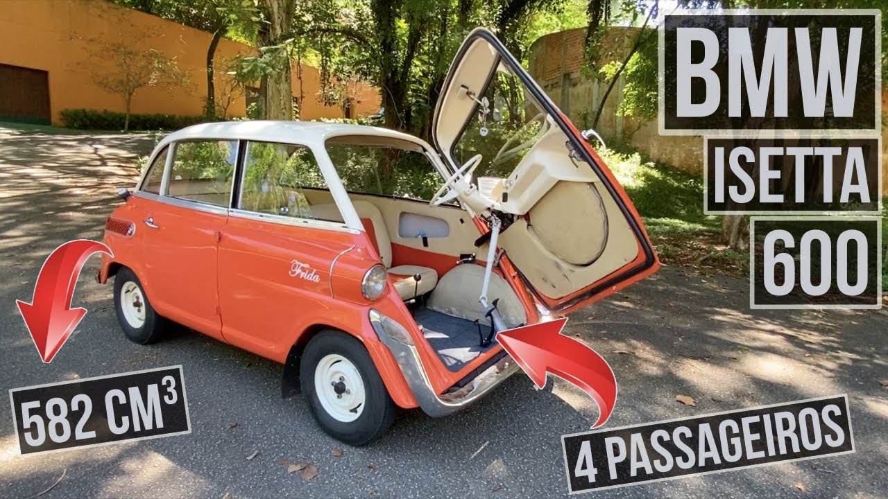 BMW ISETTA 600: 4 lugares e eficiência há 66 anos atrás