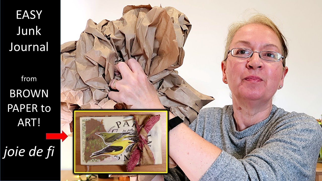 EASY Junk Journal 😁 Turn FREE Brown Packaging into Art! + Free Steps ✅