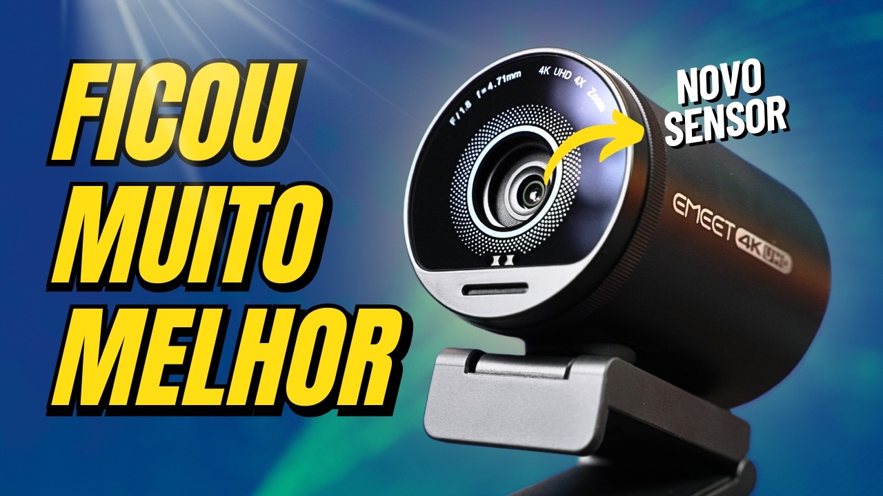 Emeet S800 é a WEBCAM 4k perfeita para PODCAST e LIVES