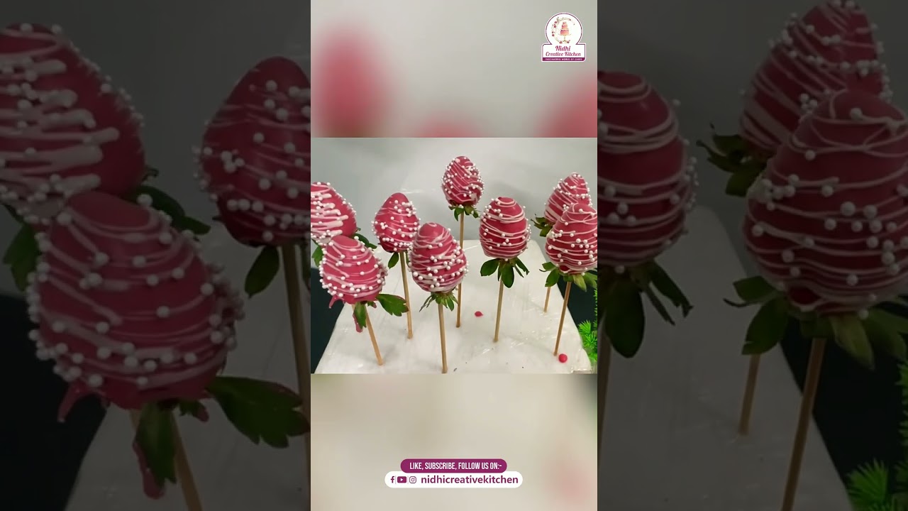 How to Make Strawberry Flowers | Strawberry Roses| chocolate| strawberry