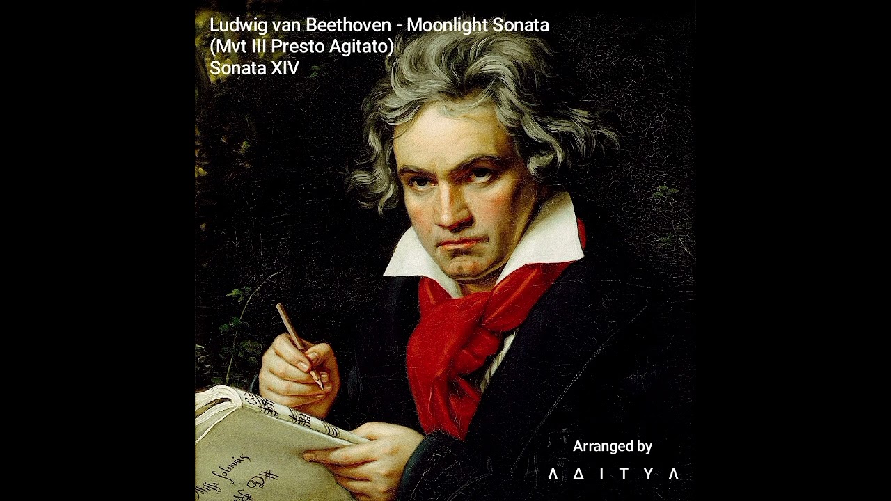 Ludwig van Beethoven - Moonlight Sonata Mvt III (Presto Agitato) (Sonata XIV) arranged by Aditya