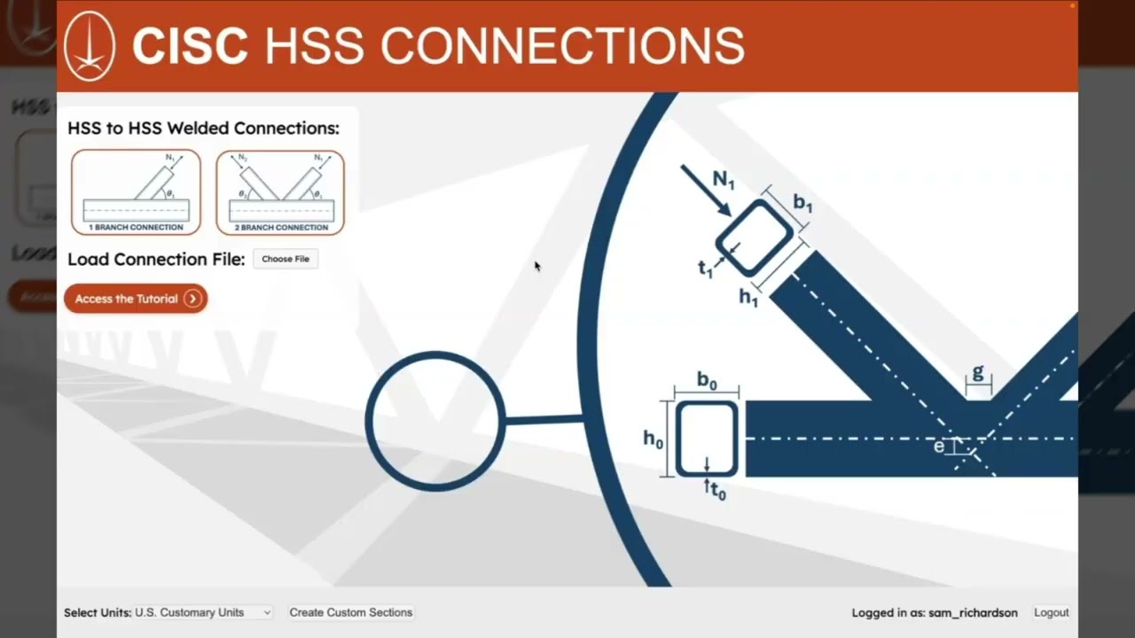 HSS Connections -- Weld design tutorial