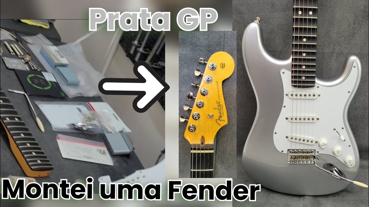 Fender Stratocaster Americana Montada - Pintura Prata GP