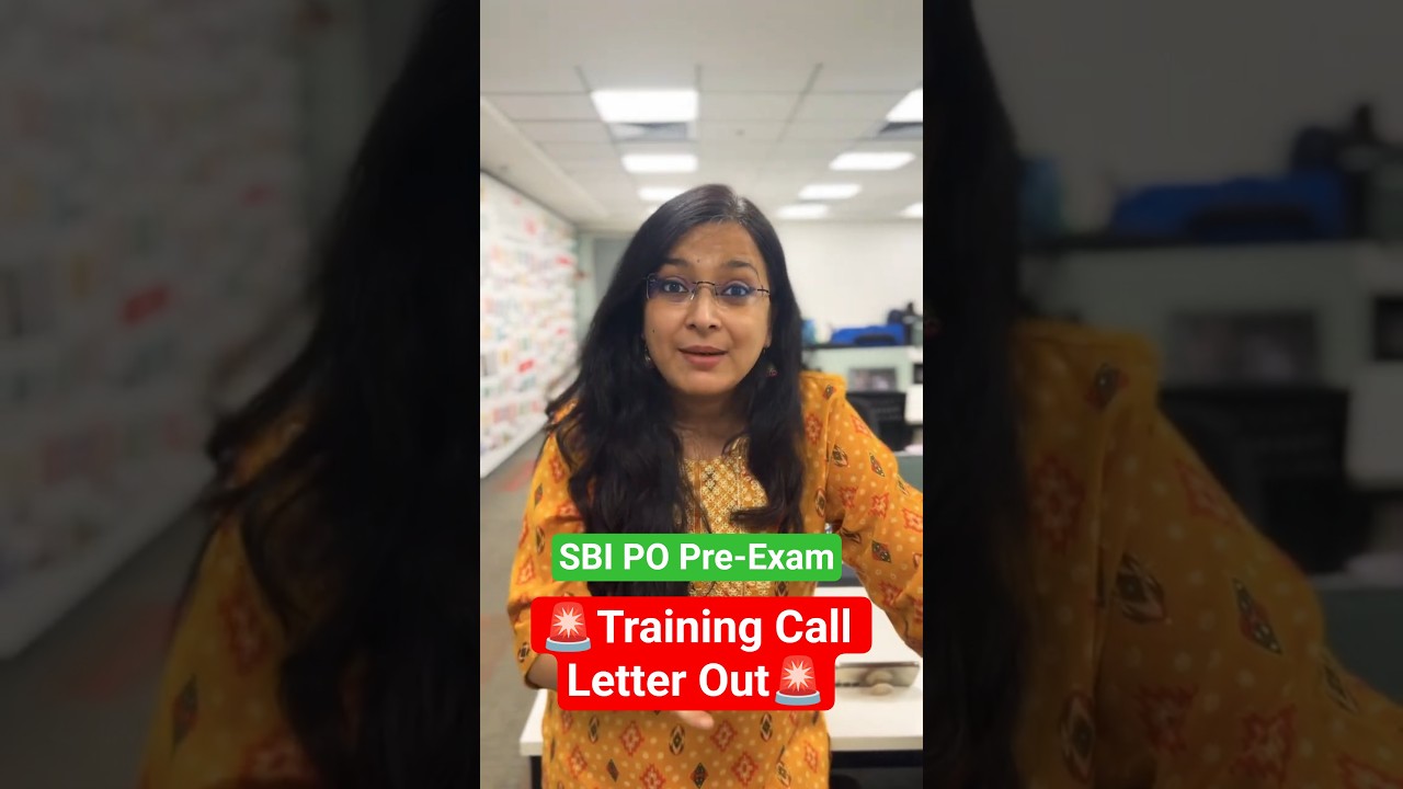 🚨SBI PO Pre-Exam Training Call Letter Out🚨