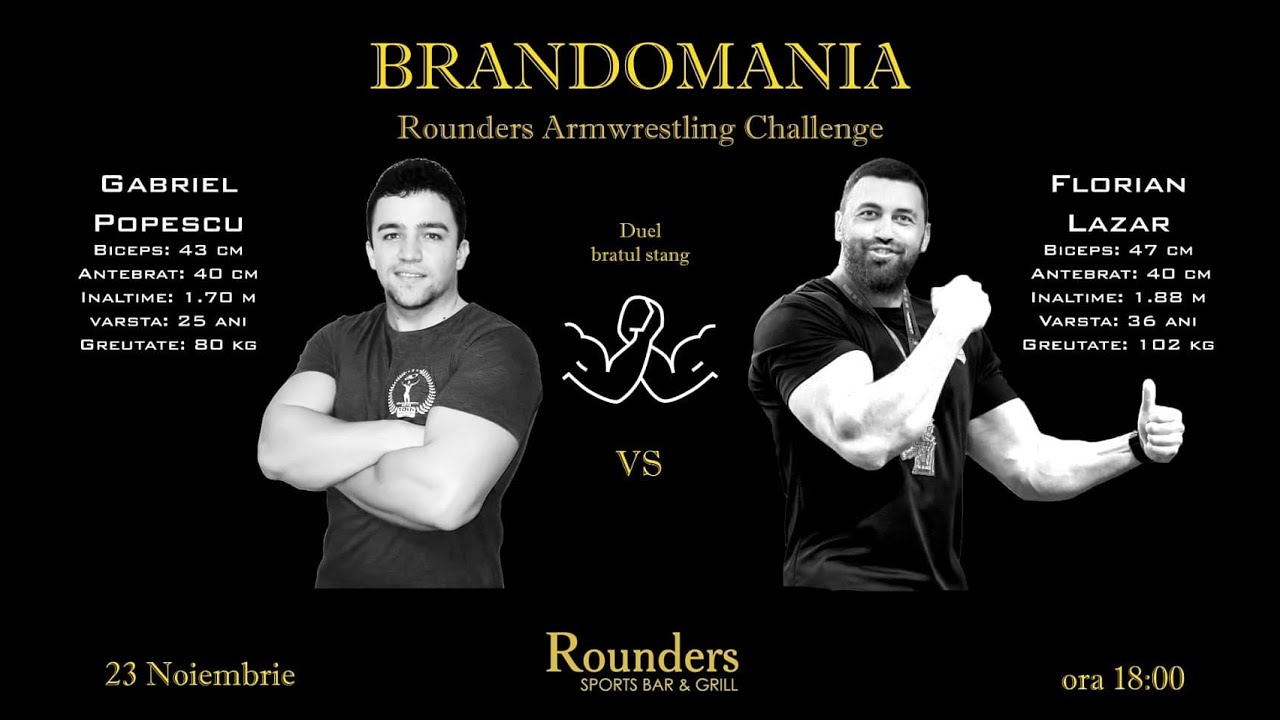 Armwrestling Vendetta - Gabriel Popescu VS Florian Lazar...Referee by Ion Oncescu