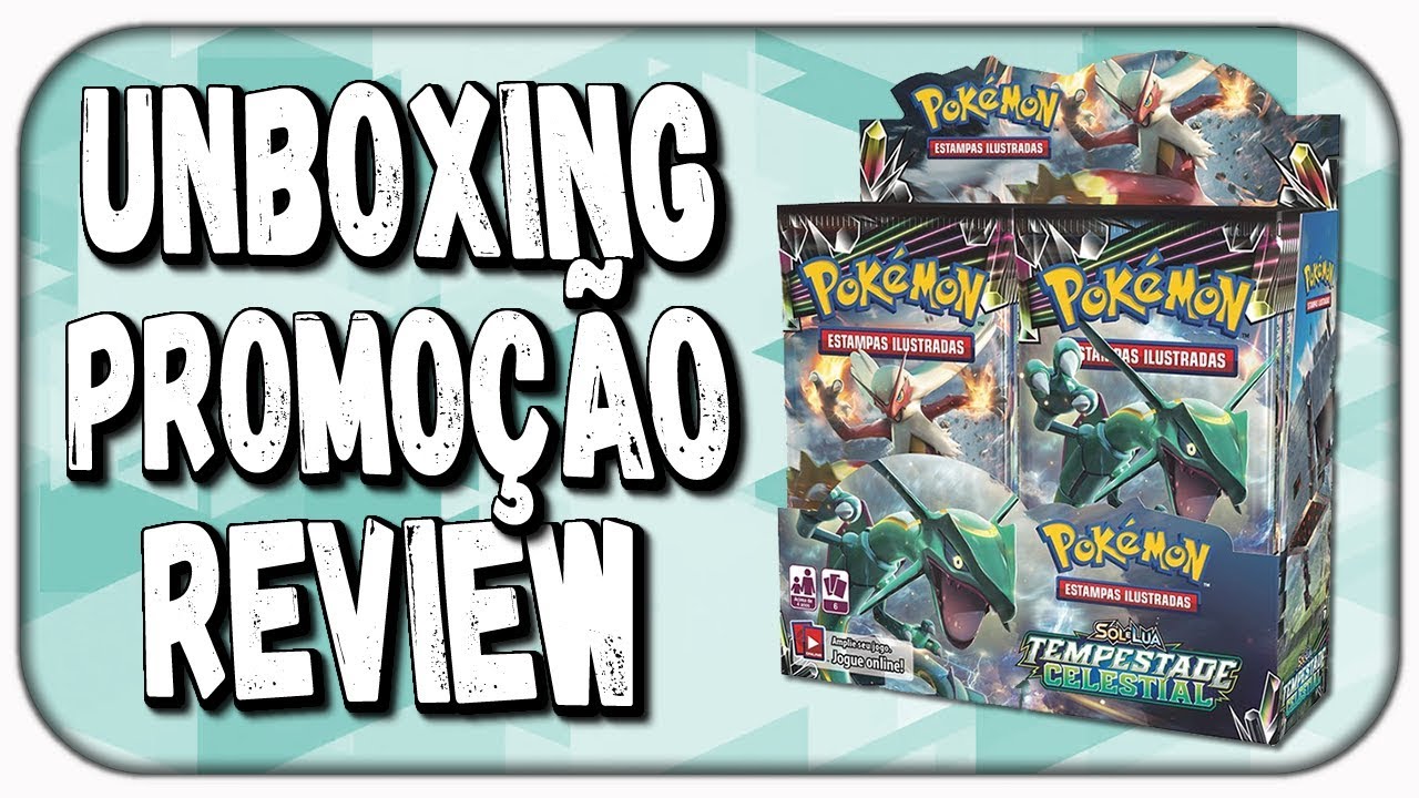 BOOSTER BOX TEMPESTADE CELESTIAL! UNBOXING + PROMO&Ccedil;&Atilde;O + REVIEW!