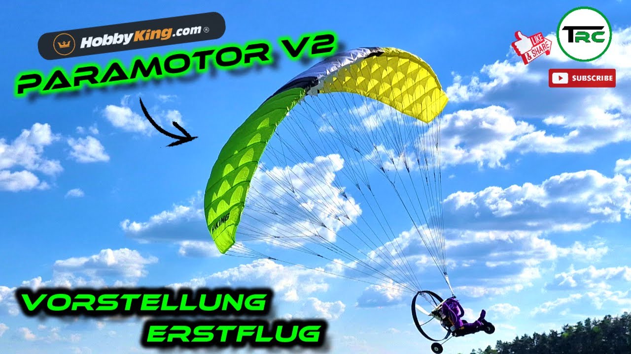 Paramotor V2 von HobbyKing - RC Paraglider  Vorstellung | Erstflug | Review | Maiden Flight