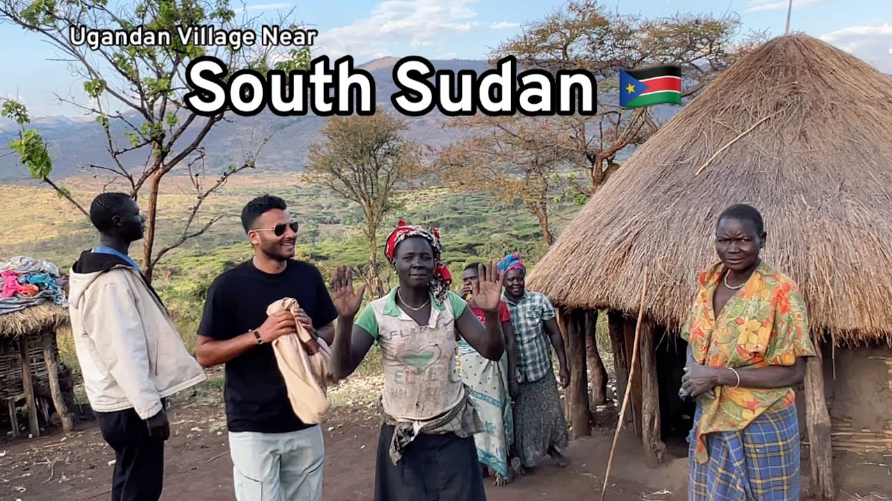 Ugandan Village Life near South Sudan Border in Africa