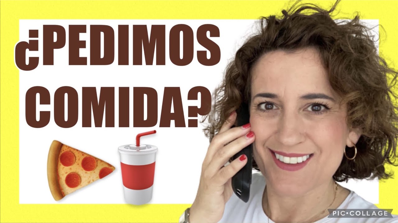 🍔¿Cómo PEDIR comida A DOMICILIO en español? 👉Entrega de comida a domicilio.Pedir comida por teléfono