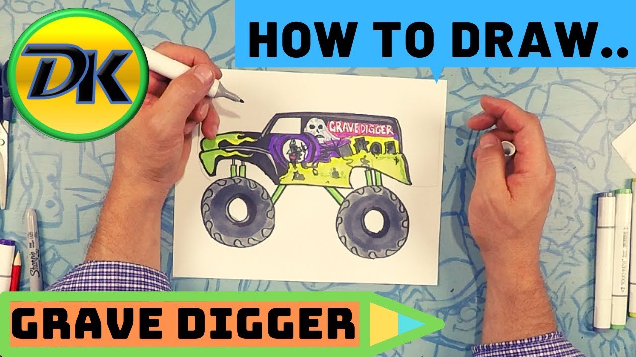 How to Draw Grave Digger