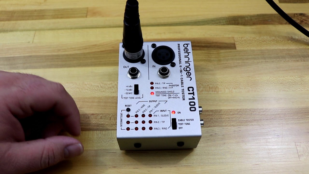 Behringer CT-100 Cable Tester Overview and Review