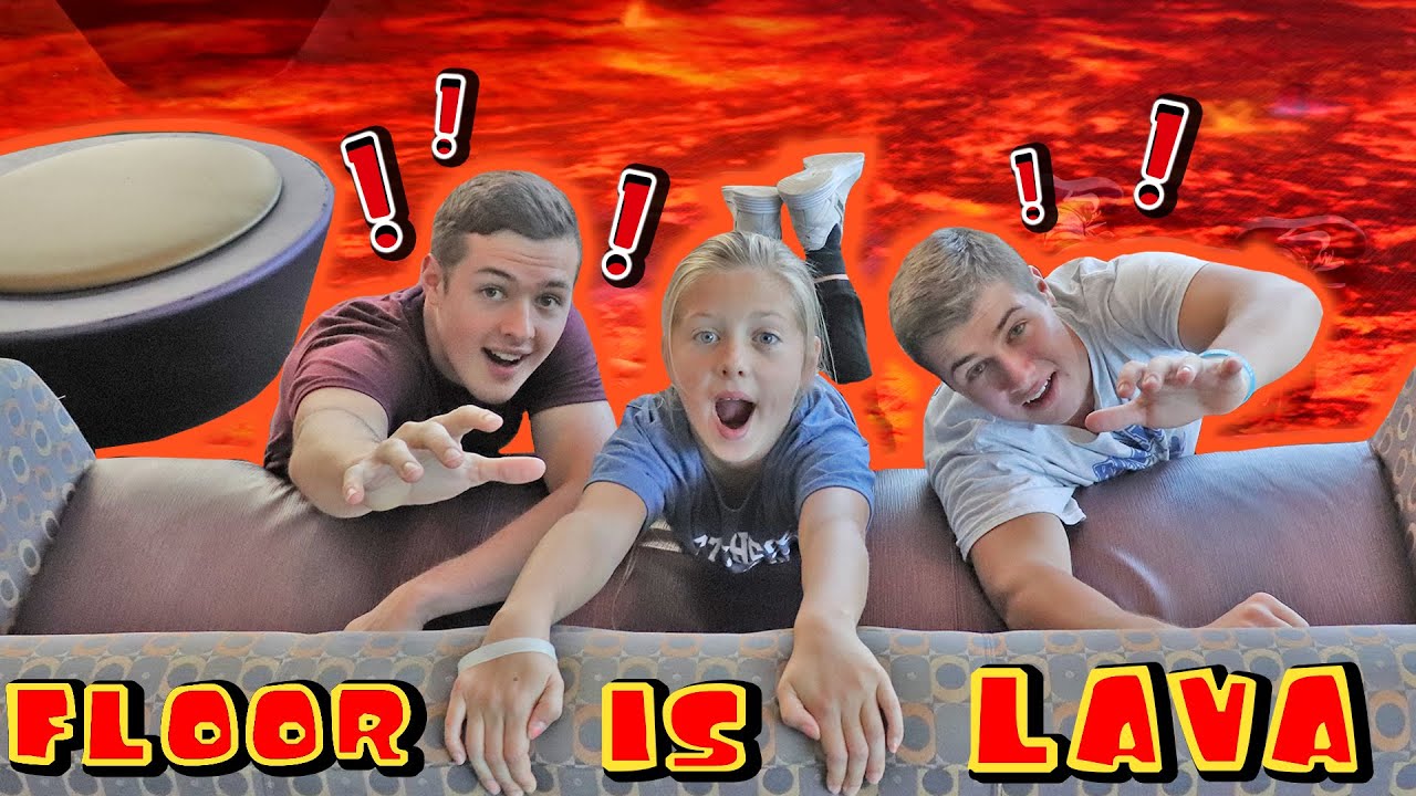 The FLOOR is LAVA Challenge W/BeckBroJack || *College Campus Edition* || BeckBroMary