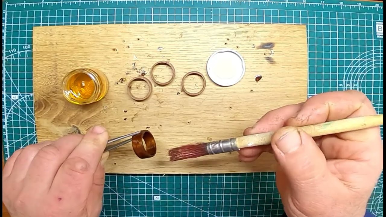 Кільце зі шпону покрите оливою. 2 частина.