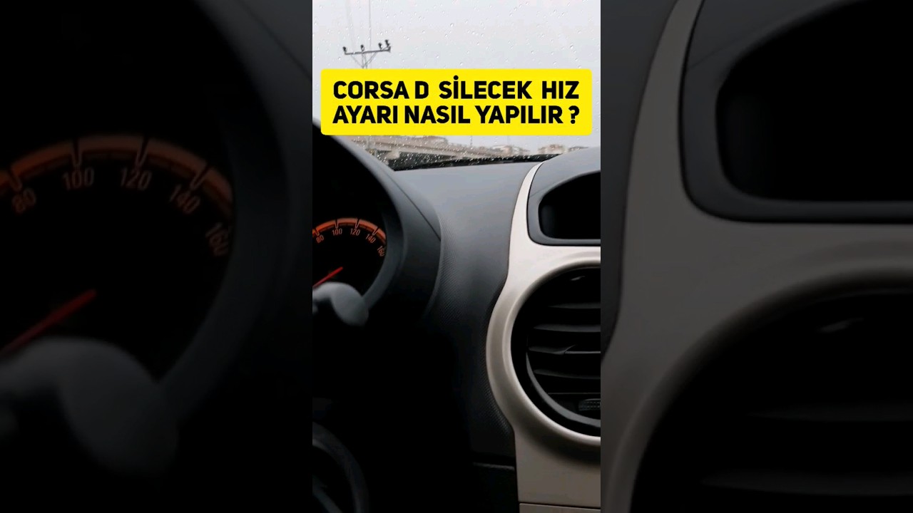 CORSA D SİLECEK HIZ VE ZAMAN AYARI NASIL YAPILIR #corsad #opel #ustunce #otomobil #otobakım #silecek