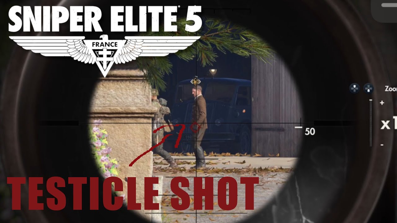 Sniper Elite 5 - Hitler Testicle Shot - Target F&uuml;hrer DLC Mission