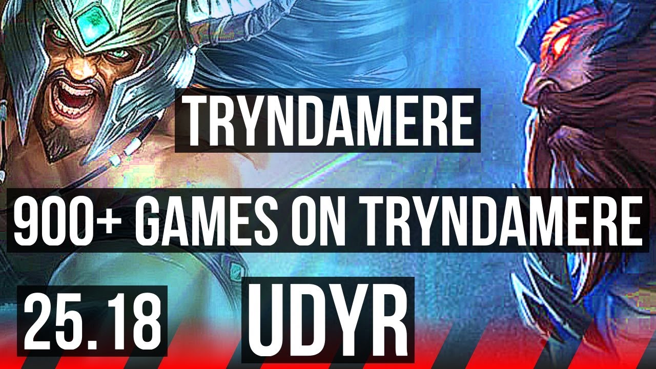 TRYNDAMERE vs UDYR (TOP) | 900+ games | KR Master | 25.18