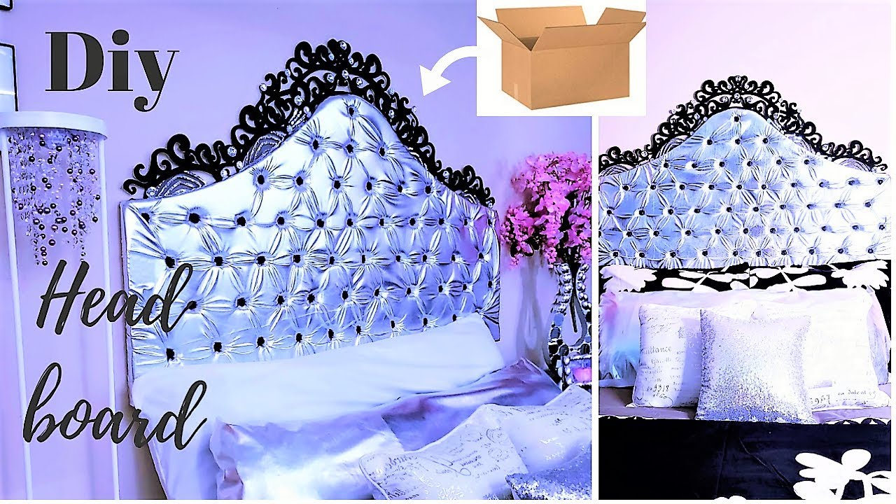 DIY QUICK AND EASY HEADBOARD USING BOXES |INEXPENSIVE ROOM DECORATING IDEA 2019