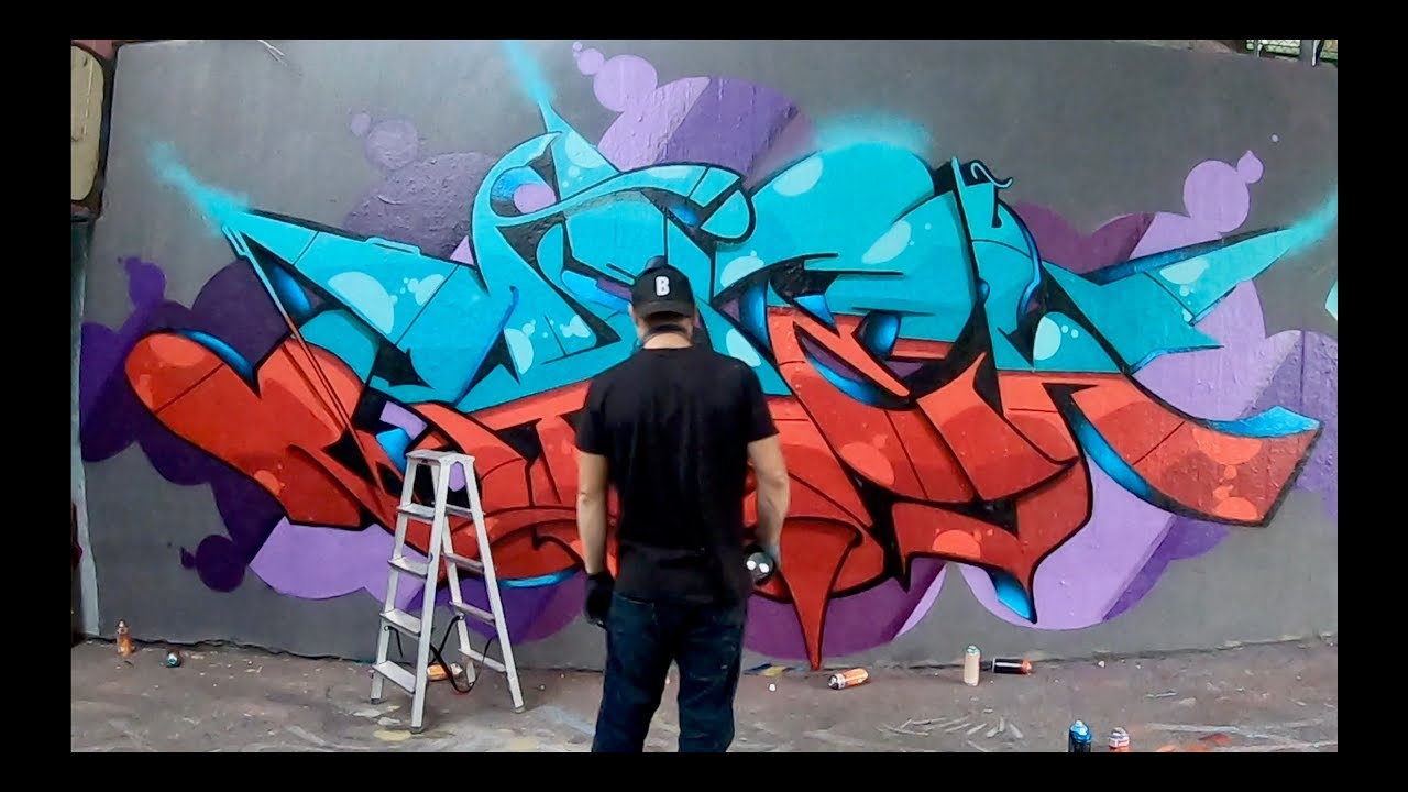 BATEN I 5 Hour Graffiti in 1 Minute (Timelapse)