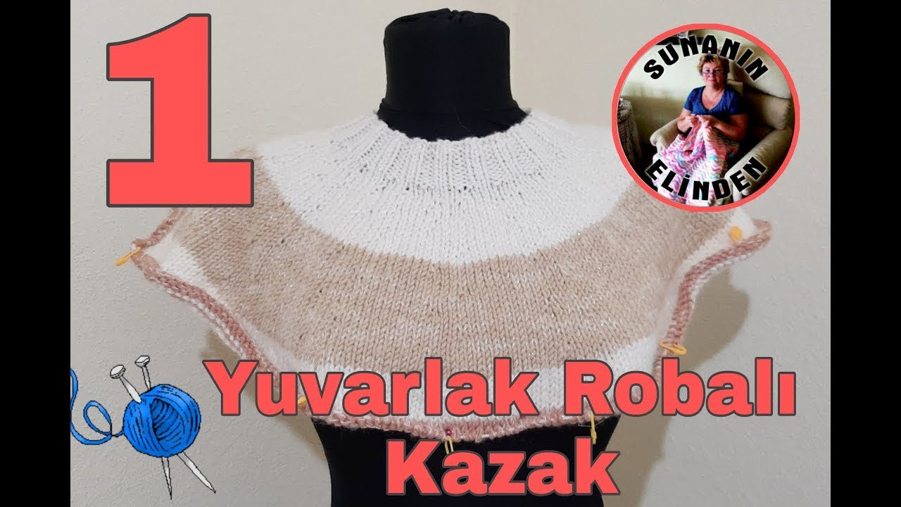 YUVARLAK ROBALI KAZAK - 1 (ÖRGÜ)