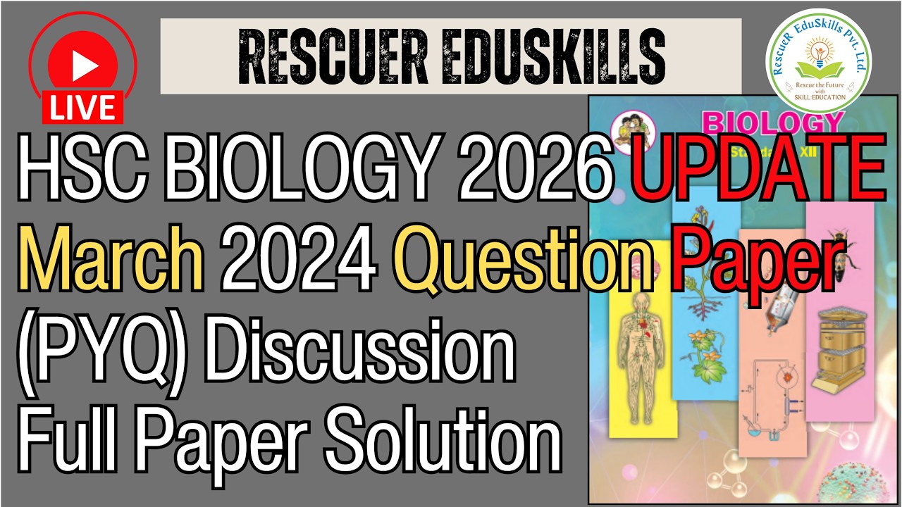 HSC Biology 2026 | March 2024 Paper Solved LIVE