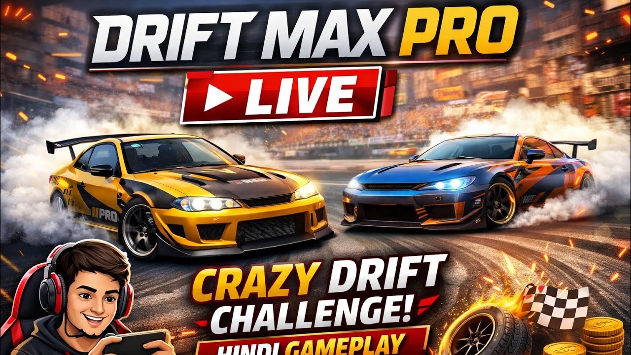 Drift Max Pro Live 🔥 Crazy Drift Challenge | Hindi Gameplay