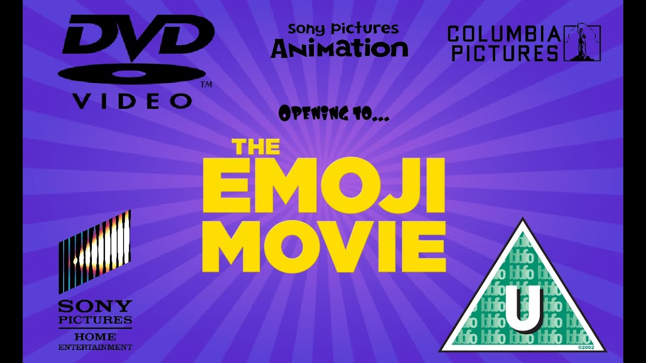 Opening to The Emoji Movie 2017 UK DVD