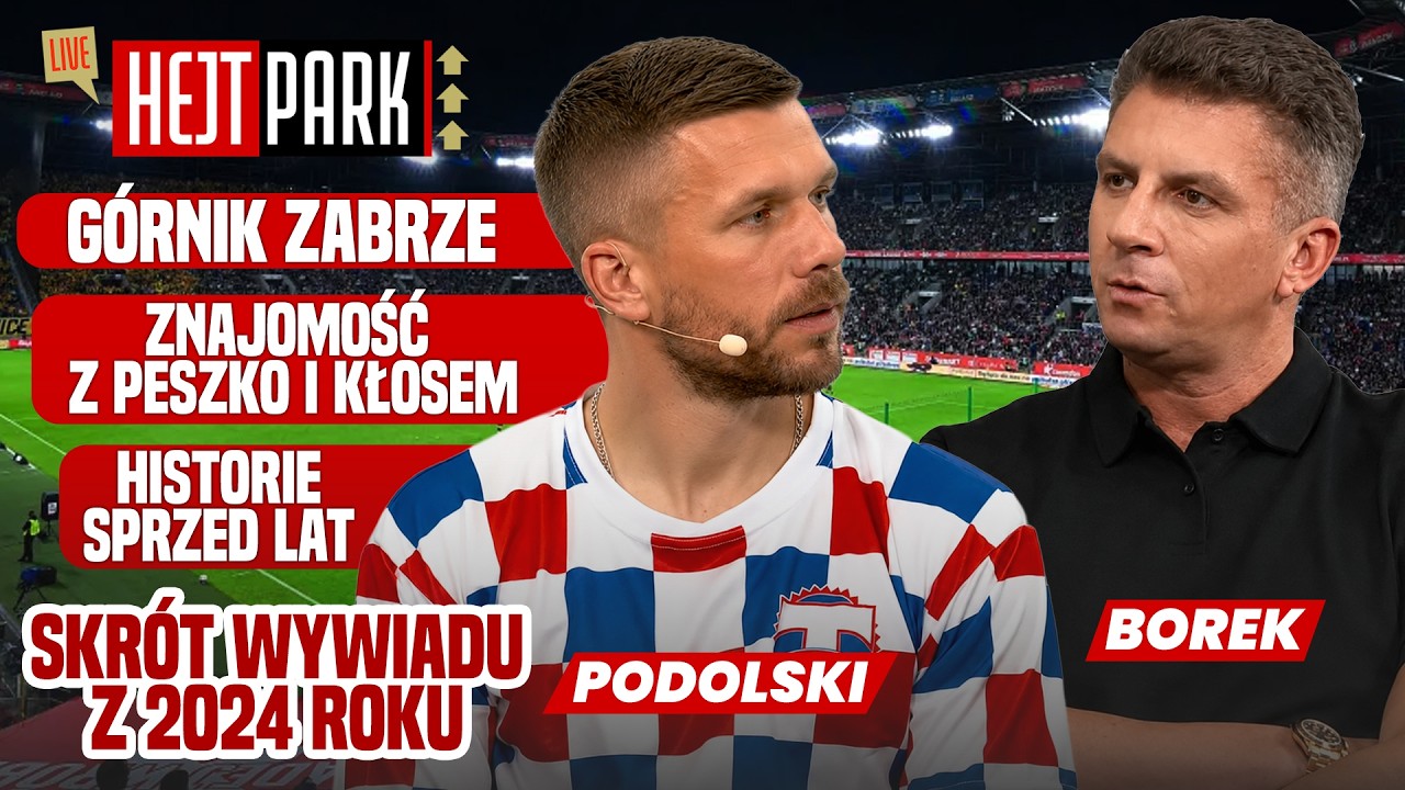 PODOLSKI I BOREK: G&Oacute;RNIK ZABRZE, GRA NA MUNDIALU I HISTORIE SPRZED LAT | SKR&Oacute;T WYWIADU Z 2024 ROKU